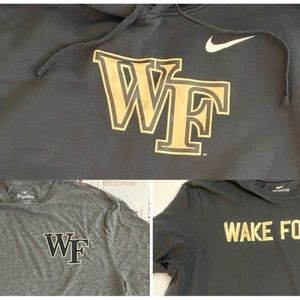 Wake Forest mens sweatshirt and two t-shirts